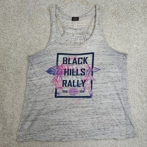 2018 Harley Davidson Black Hills Rally Dreamcatcher Womens Tank Top XL Space Dye